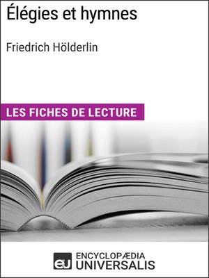 cover image of Élégies et hymnes de Friedrich Hölderlin